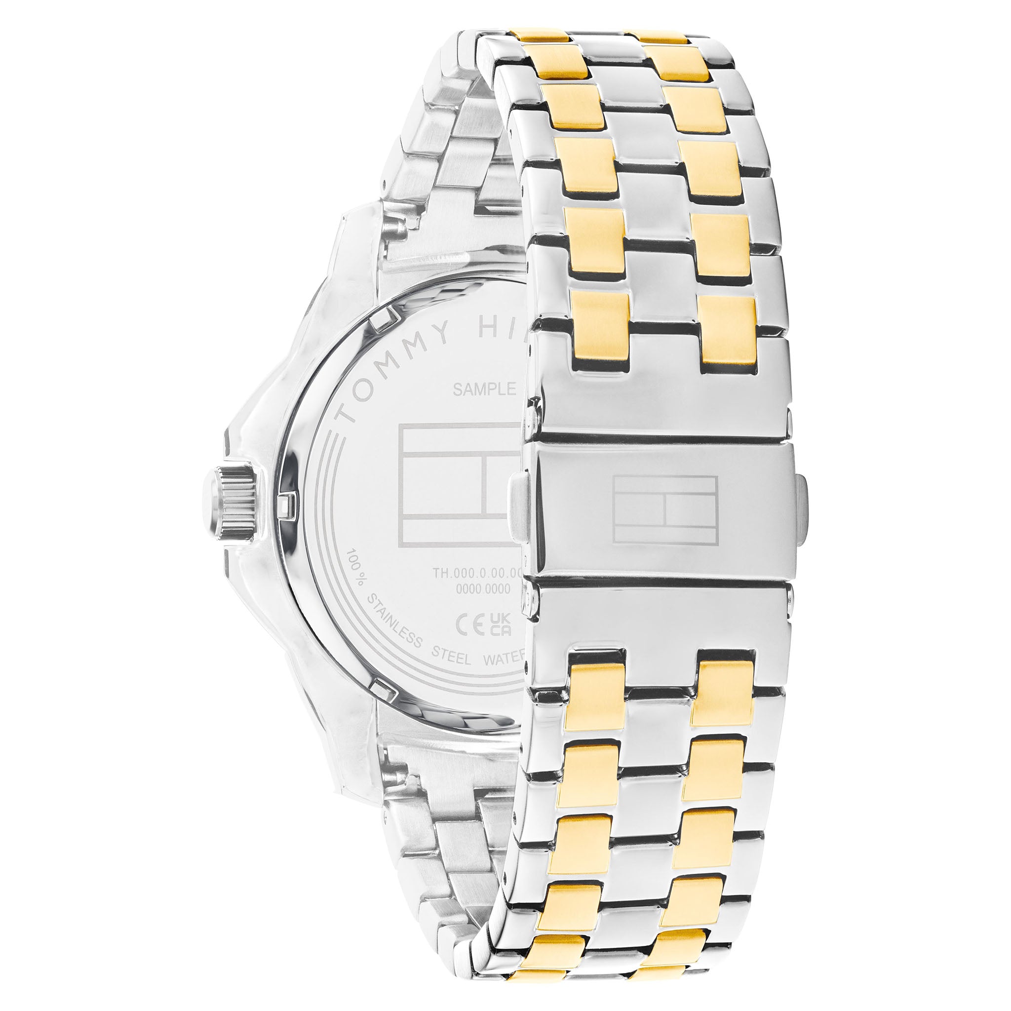 Tommy Hilfiger Two-Tone Steel Blue Dial Men's Watch - 1710507