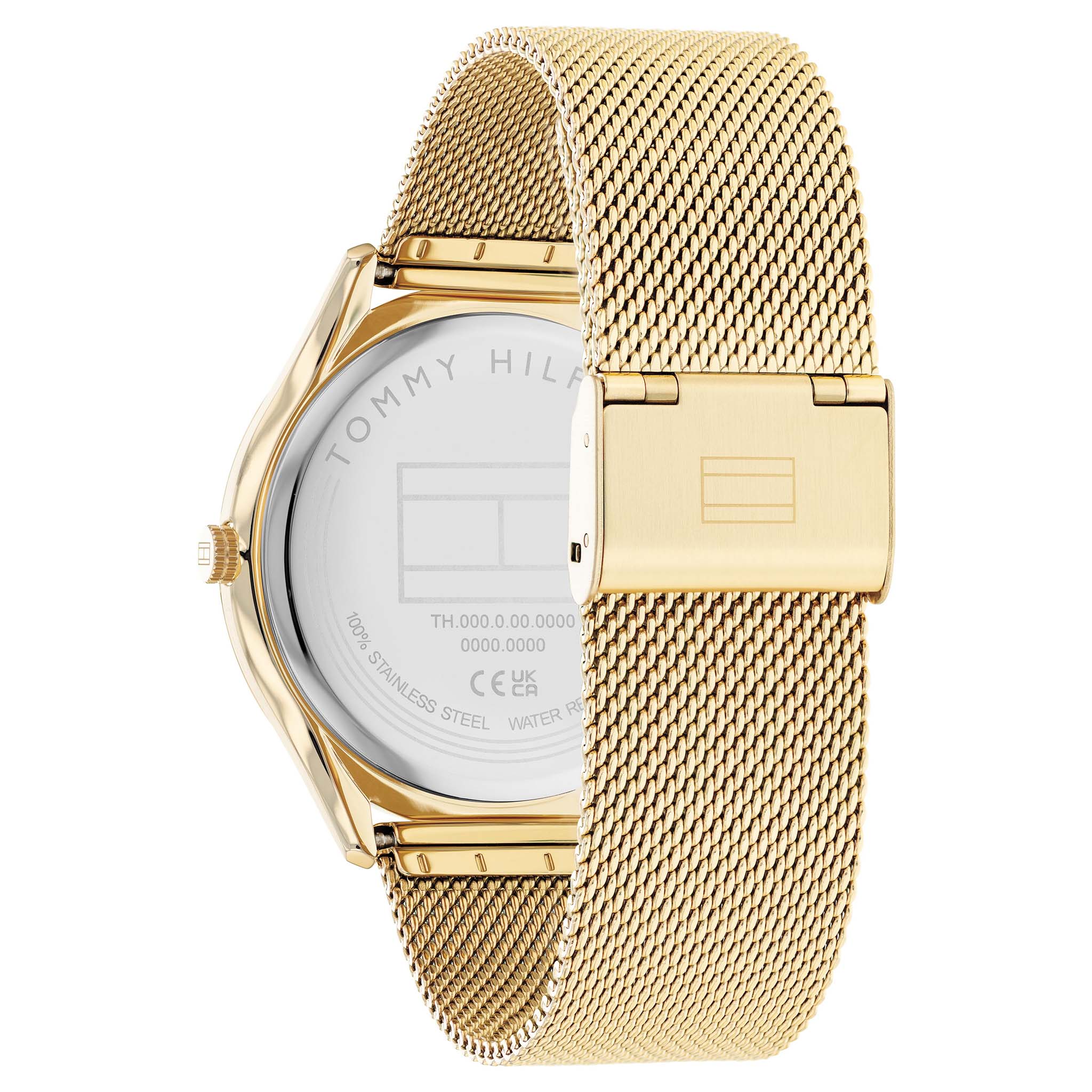 Tommy Hilfiger Gold Steel Mesh Slim Men's Watch - 1710515