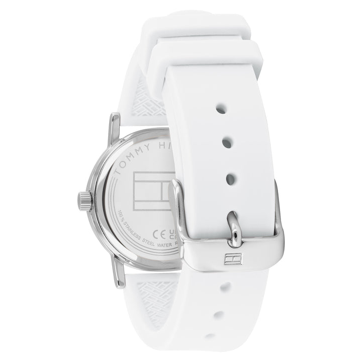 Tommy Hilfiger Multiple Colour Silicone White Dial Kids Watch - 1720024