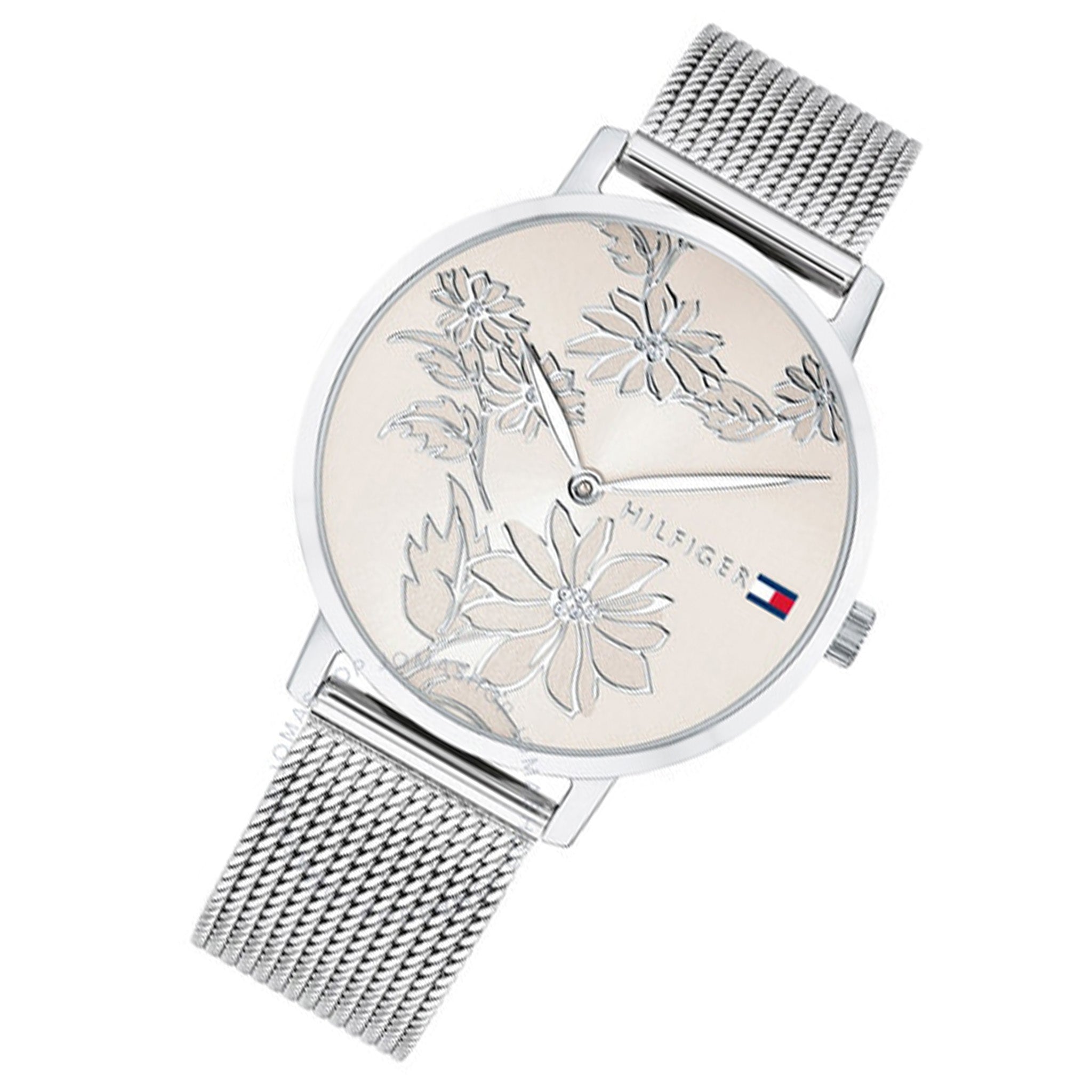 Tommy Hilfiger Mesh Silver Dial Women's Mesh Watch - 1781920
