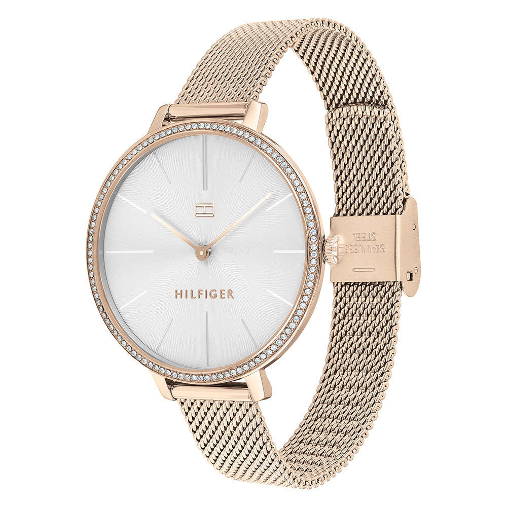 Tommy Hilfiger Carnation Gold Mesh Ladies Slim Watch - 1782115