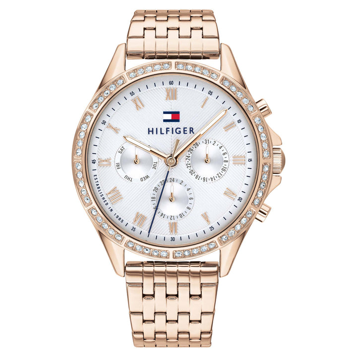 Tommy Hilfiger Silver White Dial Ladies Multi-function Watch - 1782143