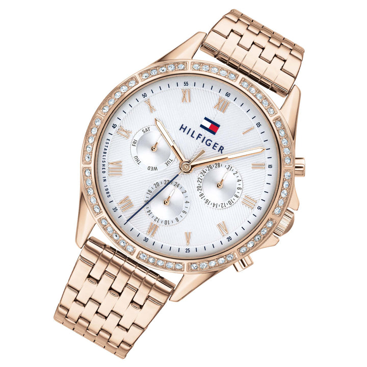 Tommy Hilfiger Silver White Dial Ladies Multi-function Watch - 1782143