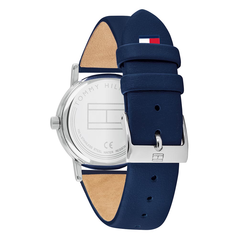 Tommy Hilfiger Navy Leather Kids Watch - 1782175