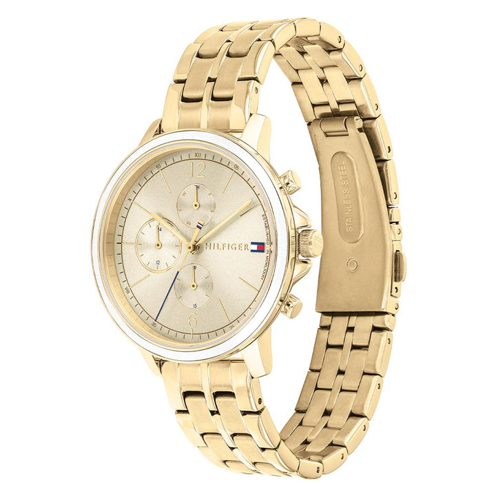 Tommy Hilfiger Gold Steel Ladies Multi-function Watch - 1782189