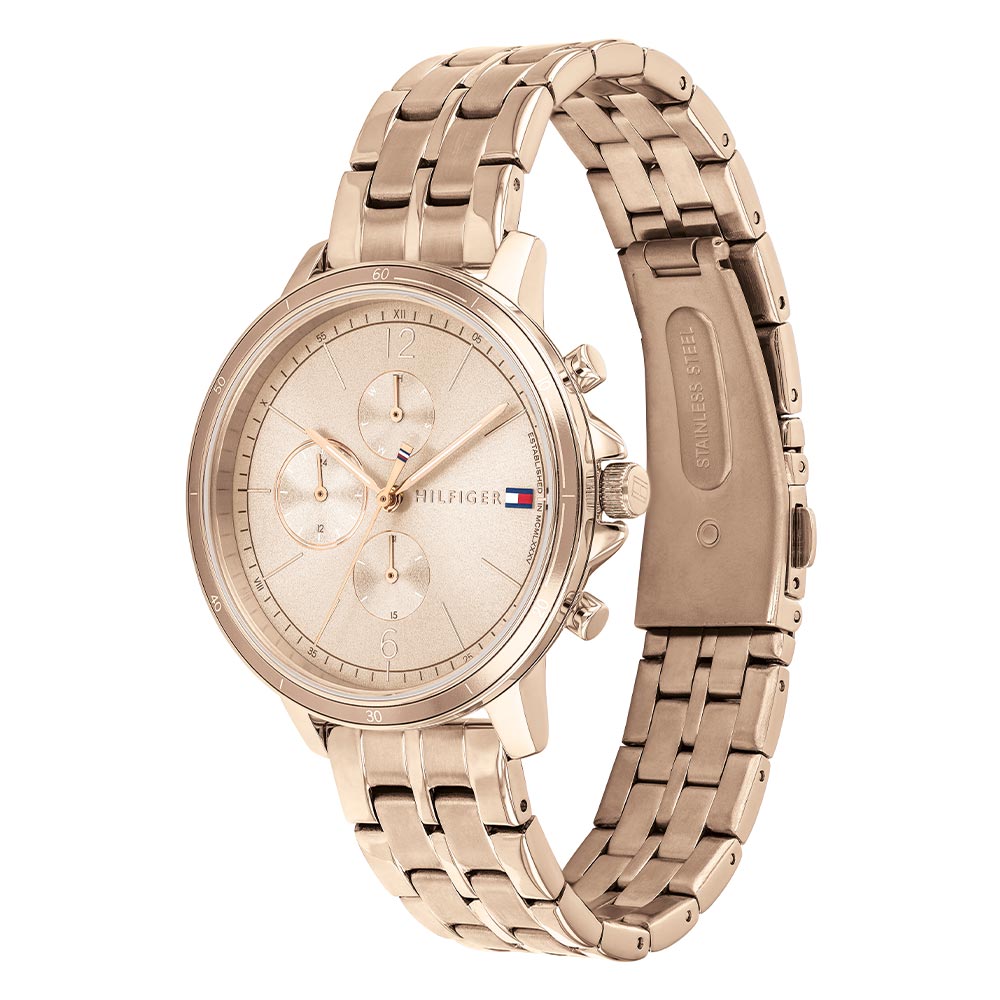 Tommy Hilfiger Carnation Gold Steel Ladies Multi-function Watch - 1782190