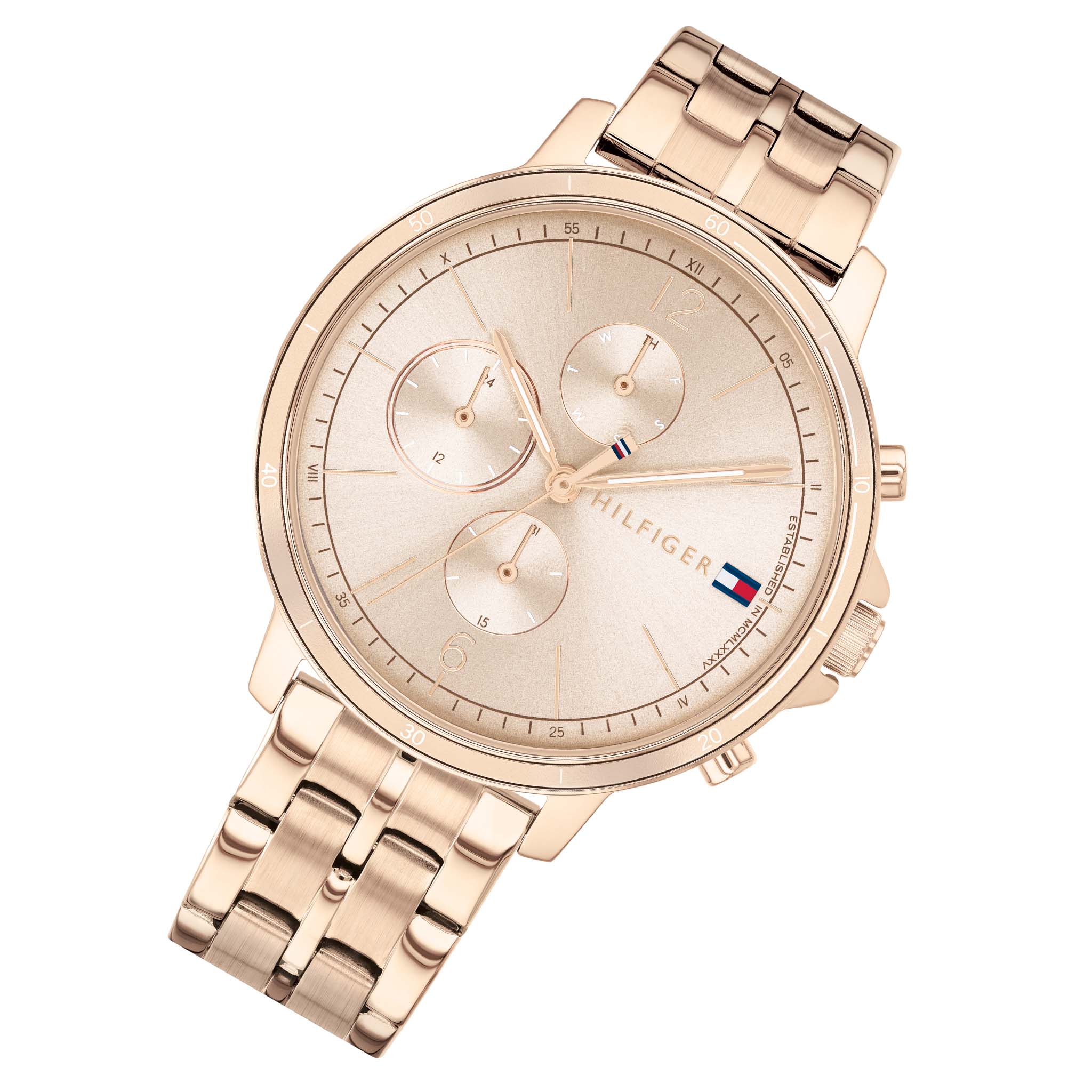 Tommy Hilfiger Carnation Gold Steel Ladies Multi-function Watch - 1782190