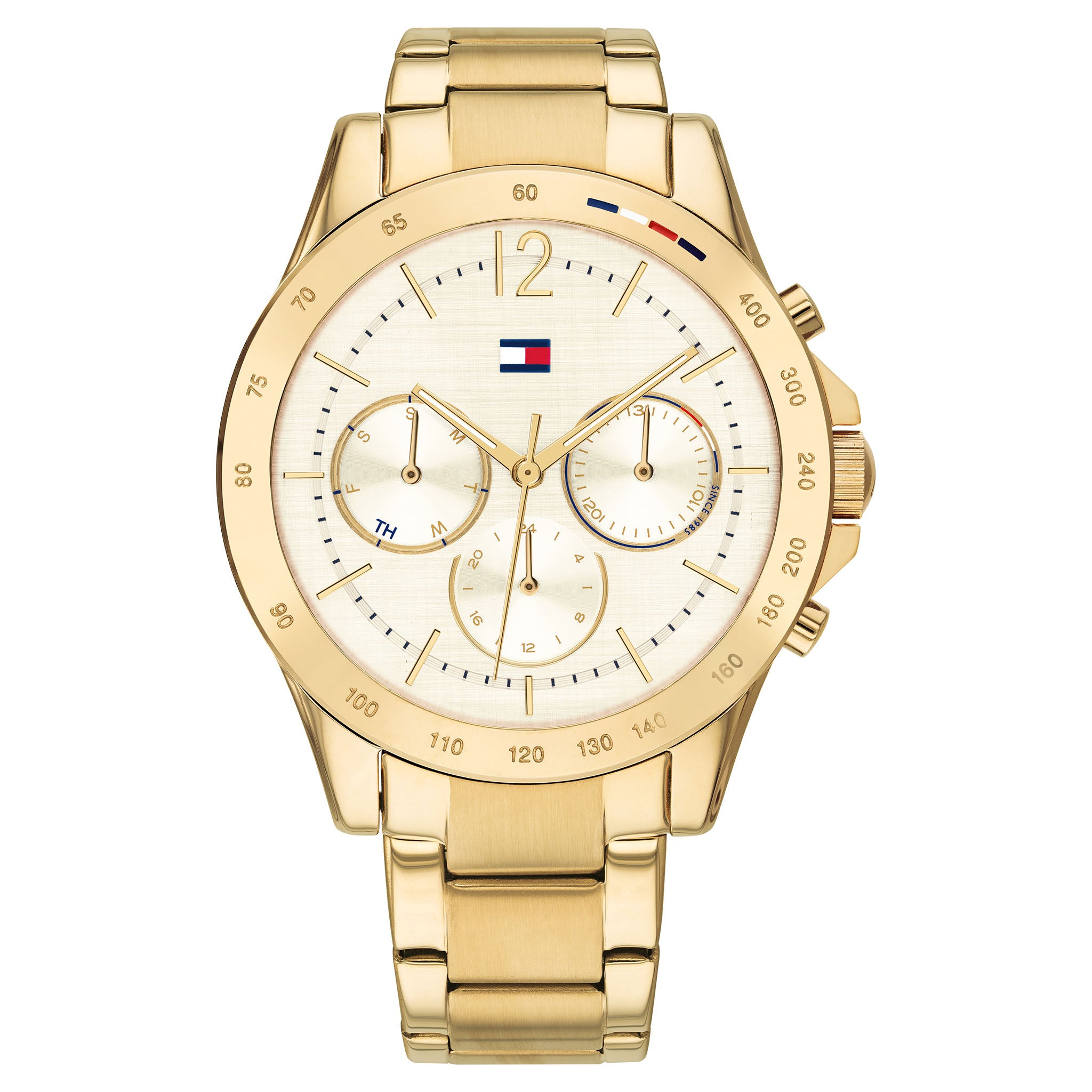 Tommy Hilfiger Gold Steel Women's Multi-function Watch - 1782195