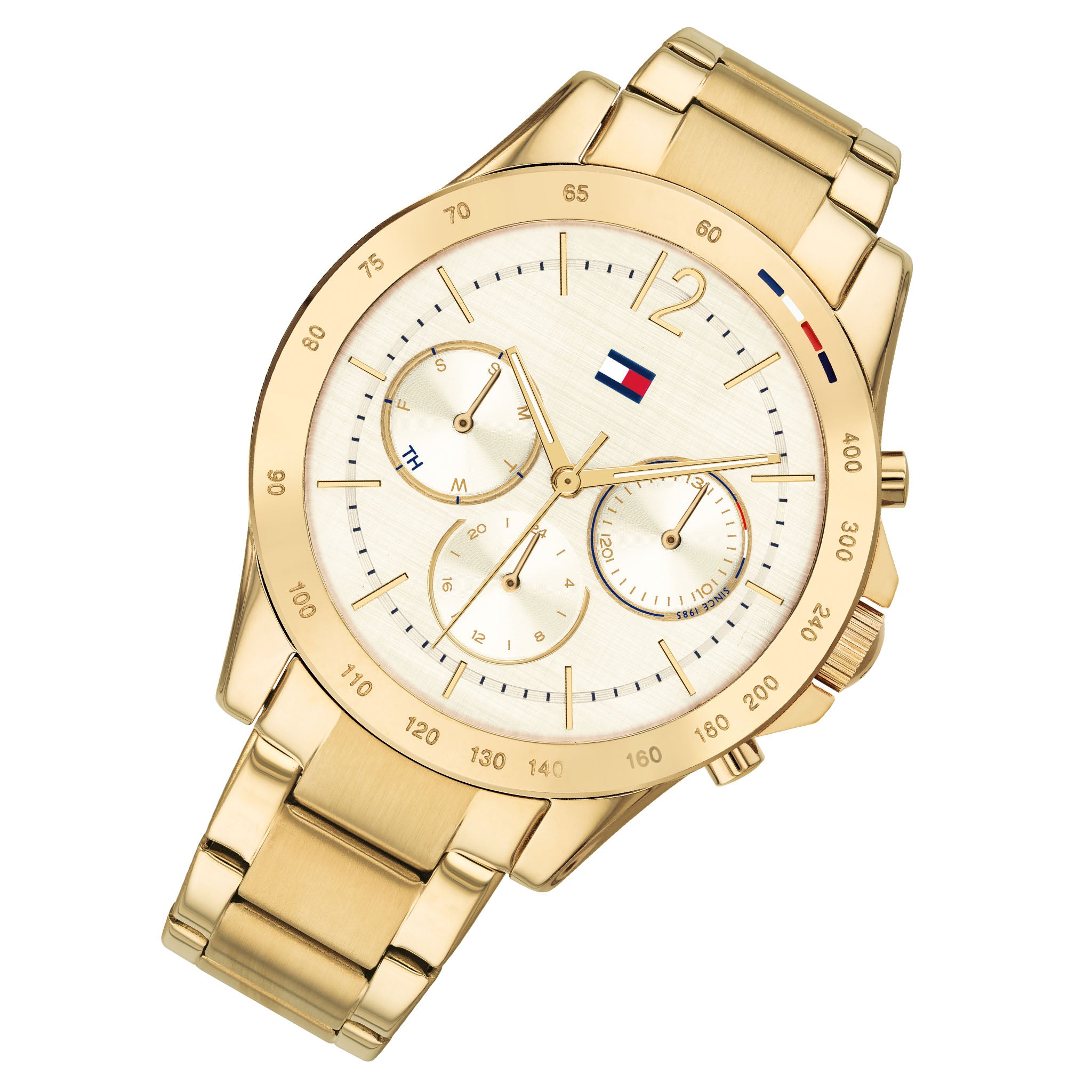 Tommy Hilfiger Gold Steel Women's Multi-function Watch - 1782195