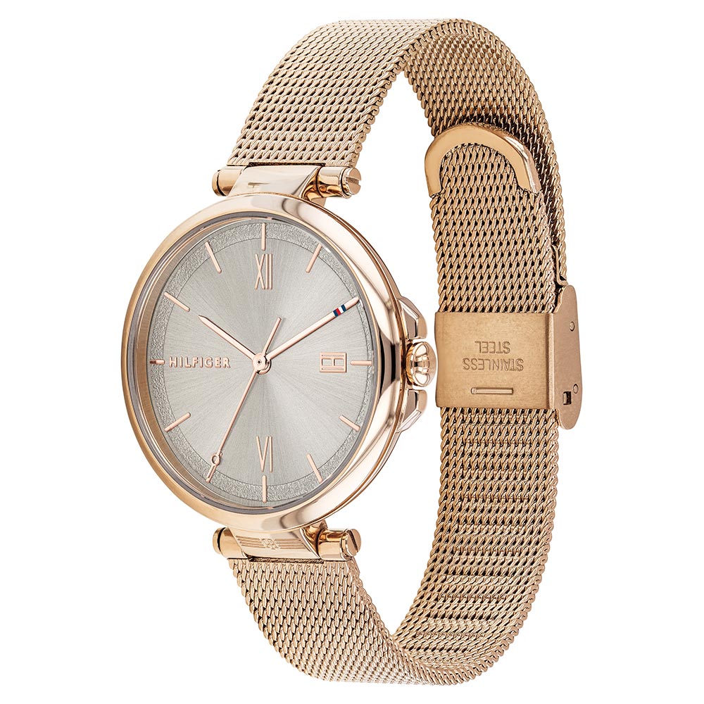 Tommy Hilfiger Carnation Gold Mesh Women's Watch - 1782208