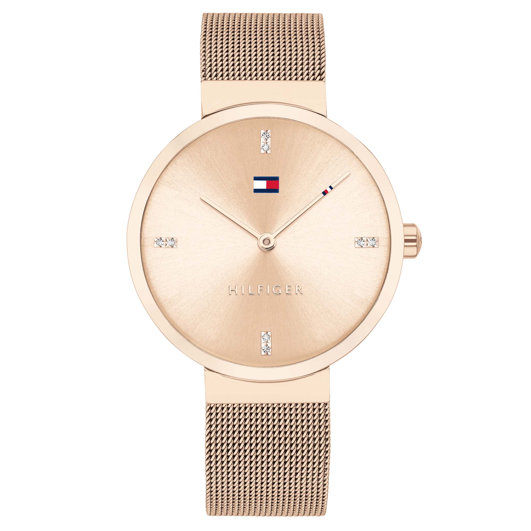 Tommy Hilfiger Carnation Gold Mesh Ladies Watch - 1782218