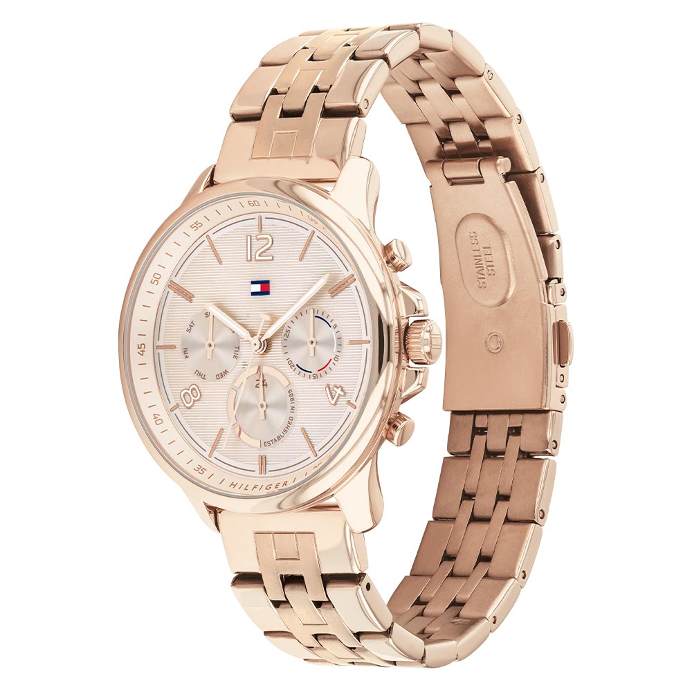 Tommy Hilfiger Carnation Gold Steel Ladies Multi-function Watch - 1782224