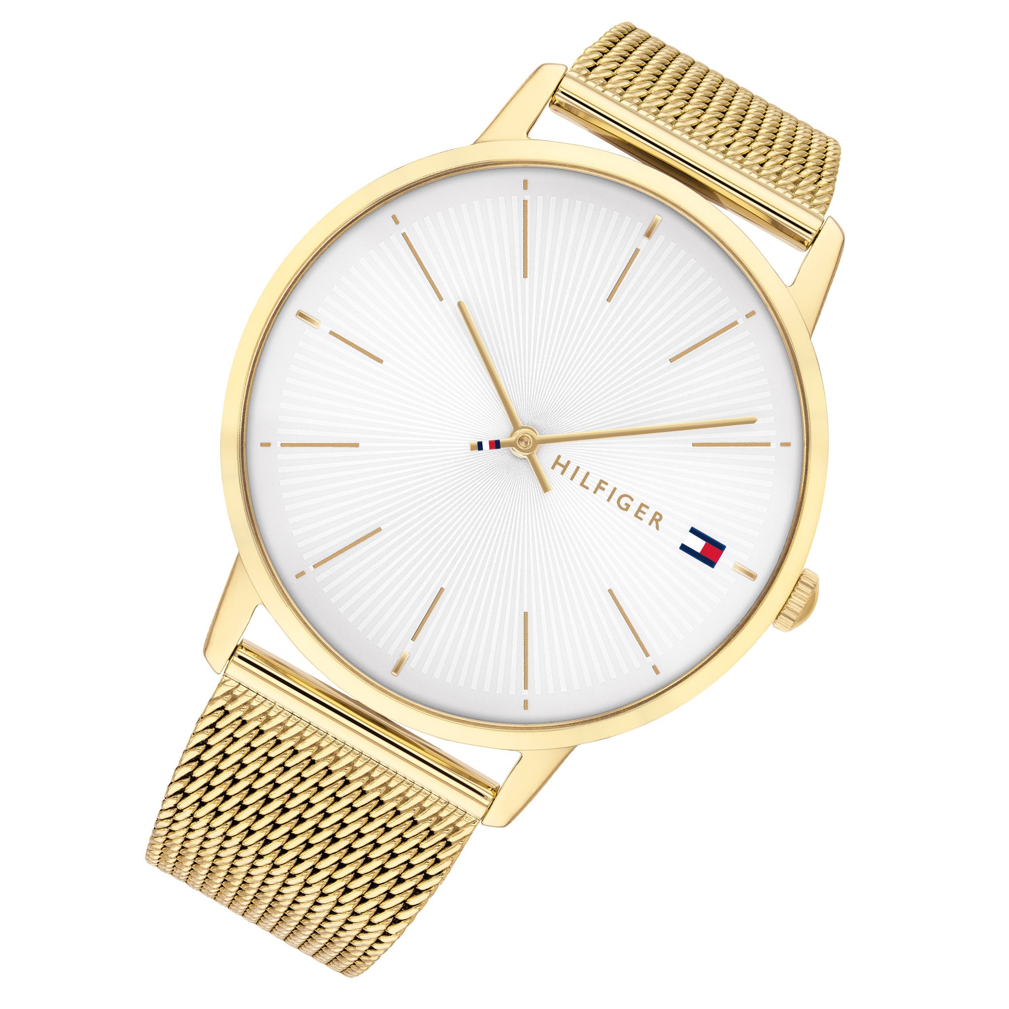 Tommy Hilfiger Classic Gold Mesh Women's Watch - 1782245