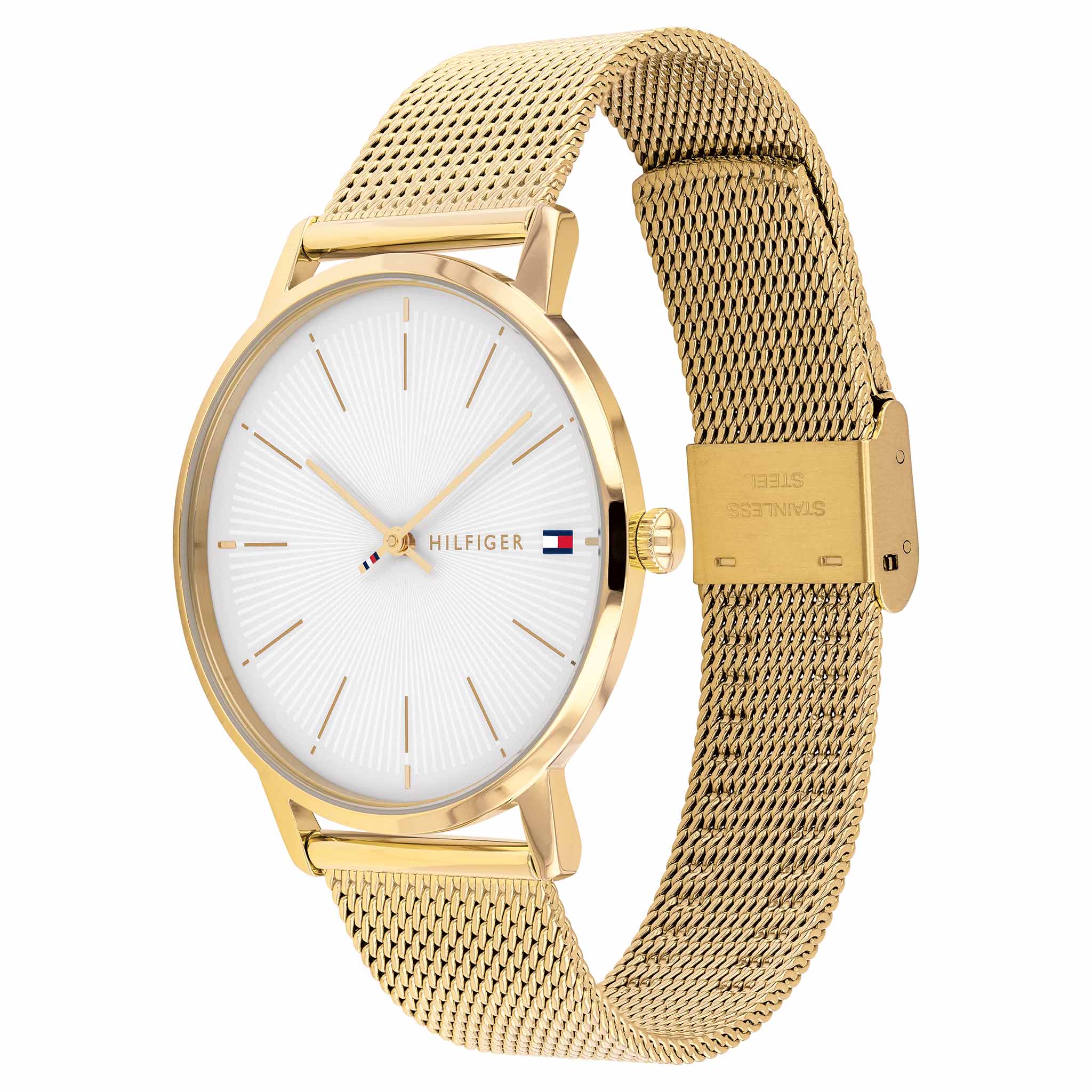 Tommy Hilfiger Classic Gold Mesh Women's Watch - 1782245