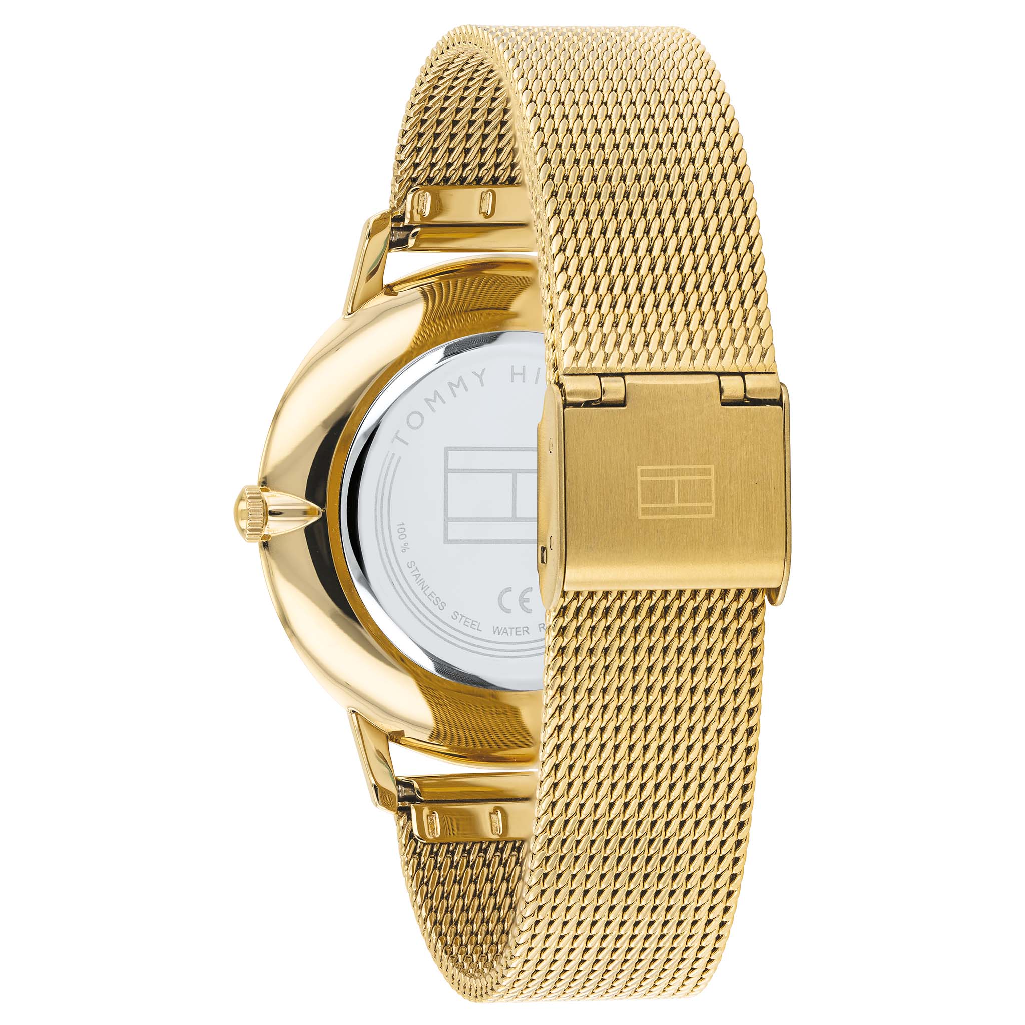 Tommy Hilfiger Classic Gold Mesh Women's Watch - 1782245