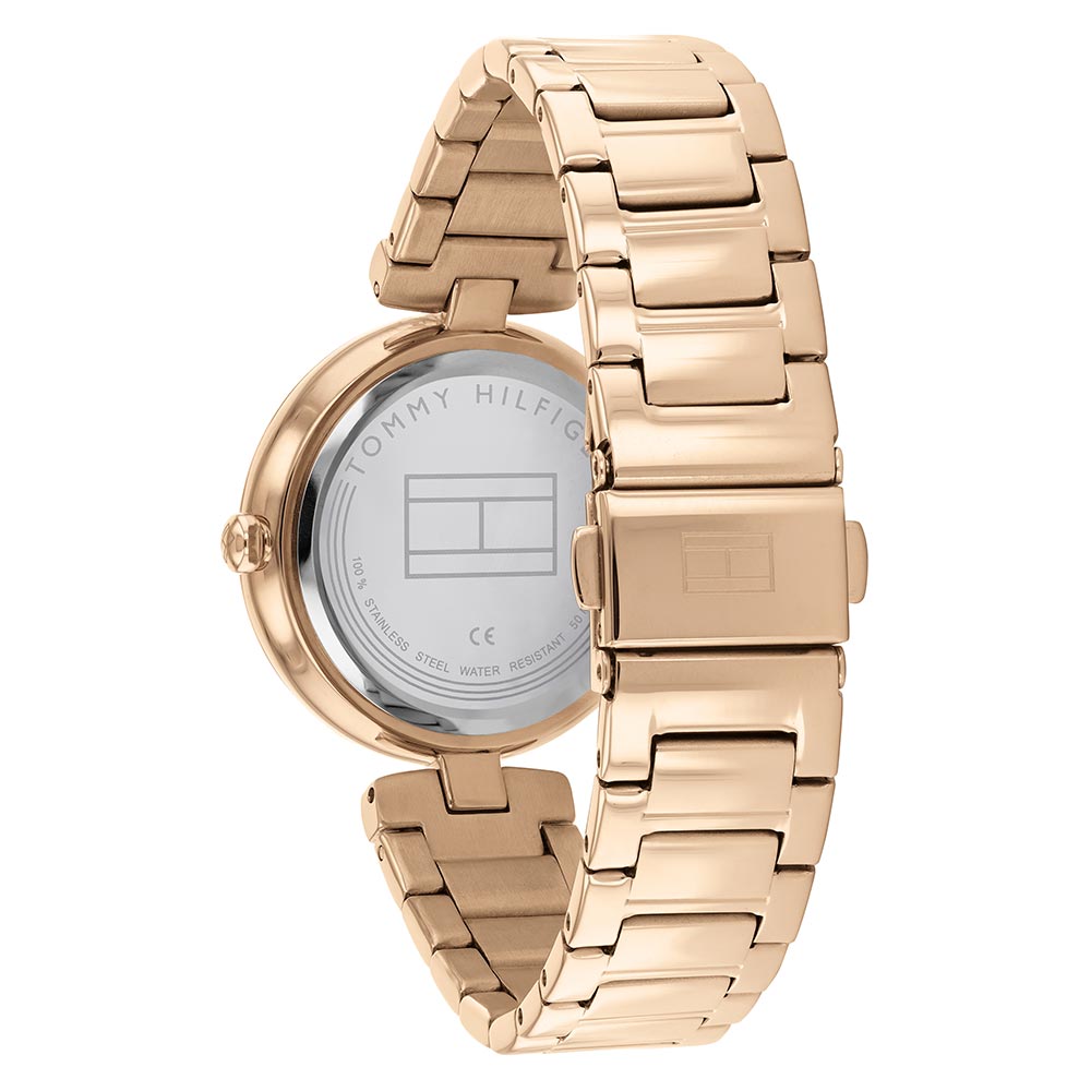 Tommy Hilfiger Carnation Gold Steel with Crystal Women's Watch - 1782271