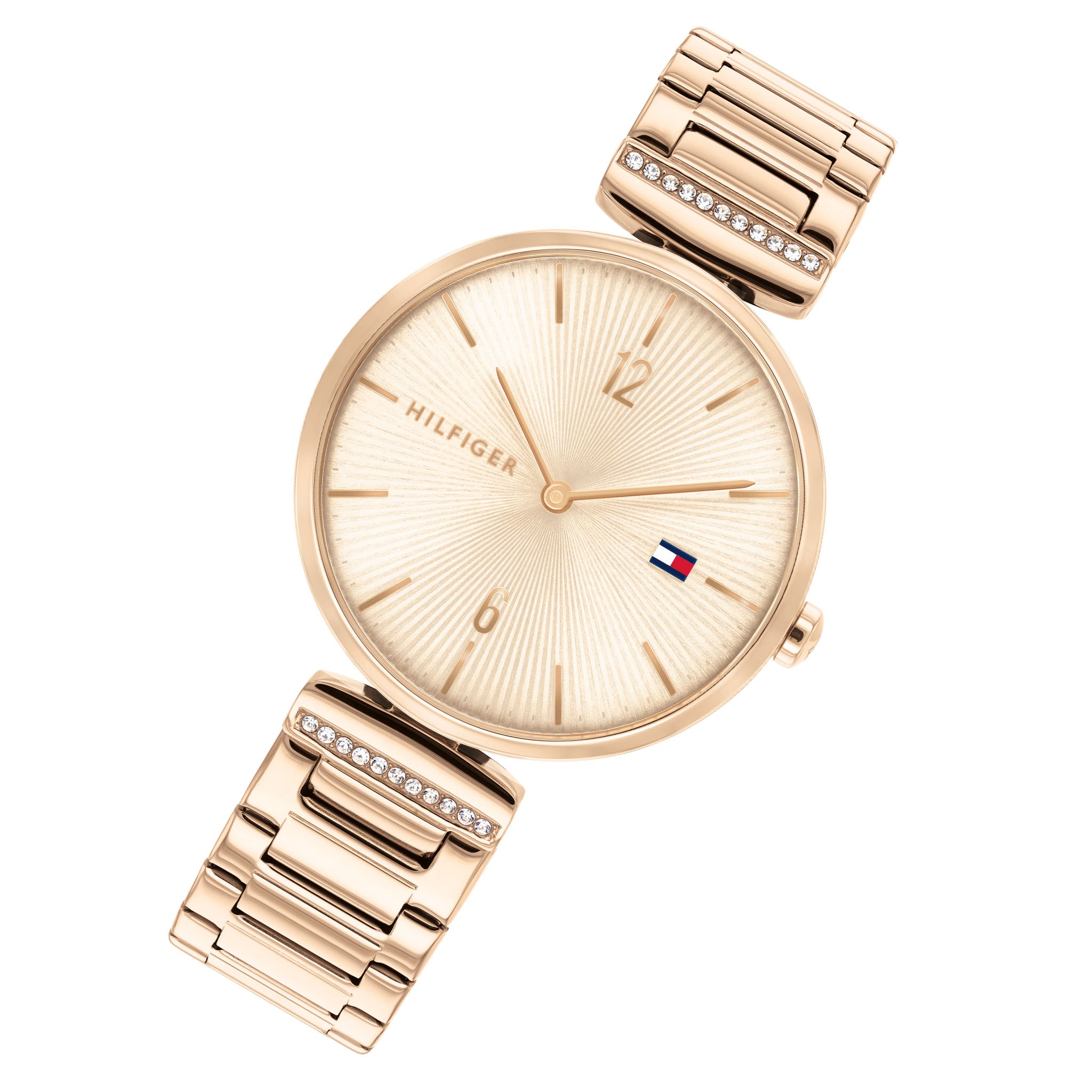 Tommy Hilfiger Carnation Gold Steel with Crystal Women's Watch - 1782271