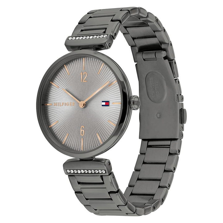 Tommy Hilfiger Grey Steel with Crystal Accents Women's Watch - 1782276