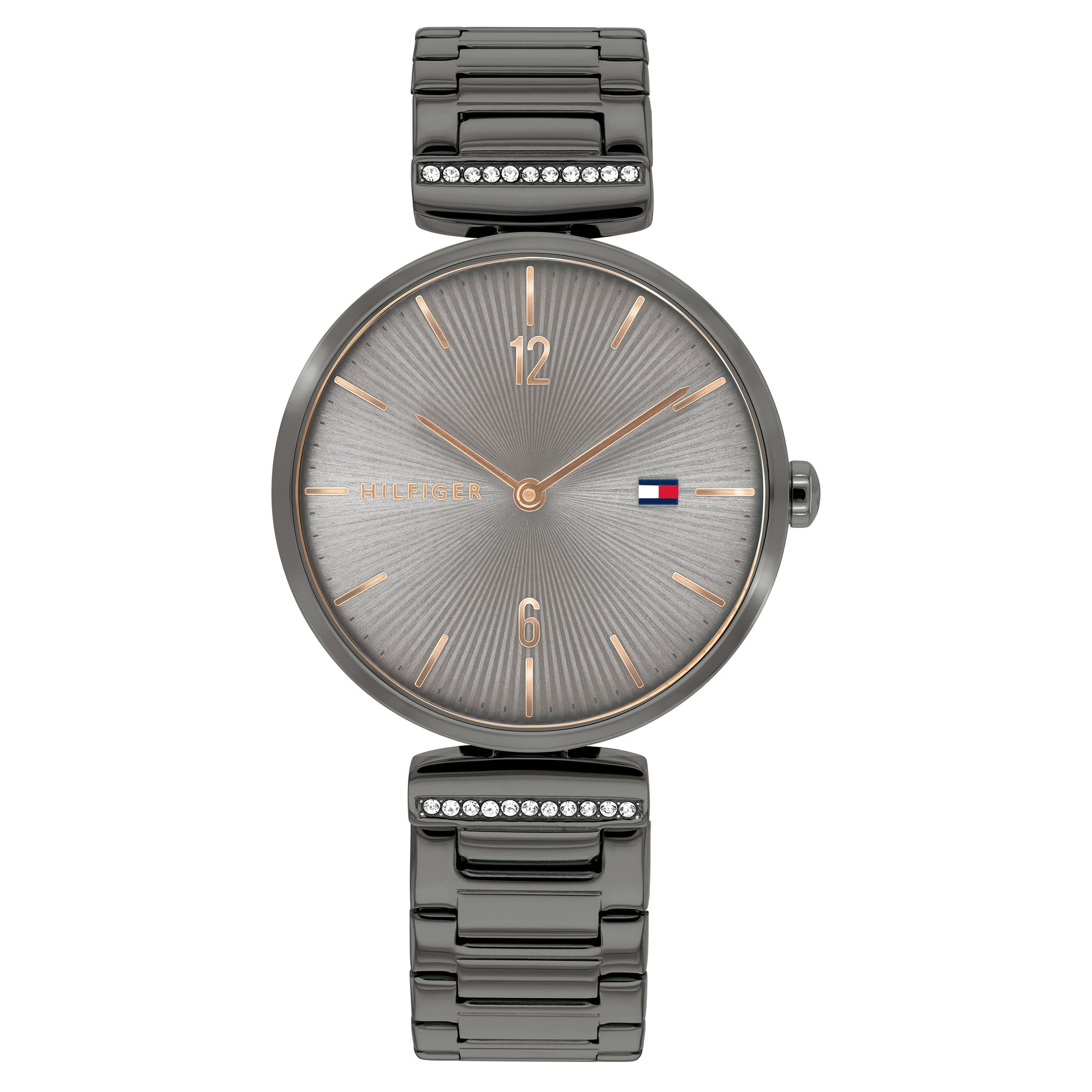 Tommy Hilfiger Grey Steel with Crystal Accents Women's Watch - 1782276