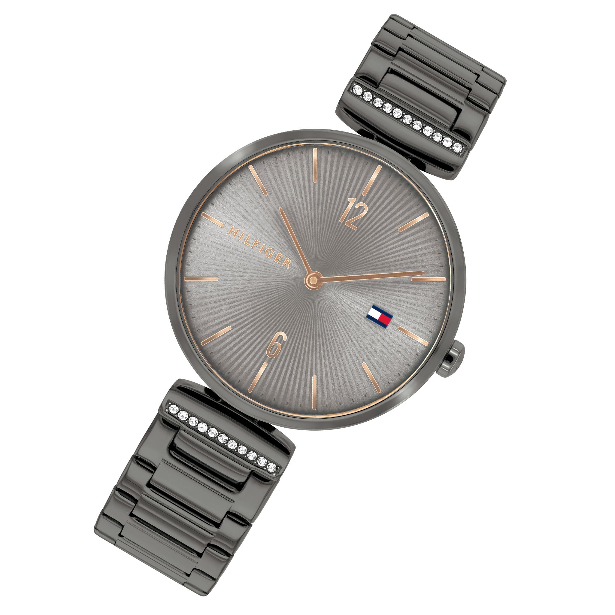 Tommy Hilfiger Grey Steel with Crystal Accents Women's Watch - 1782276