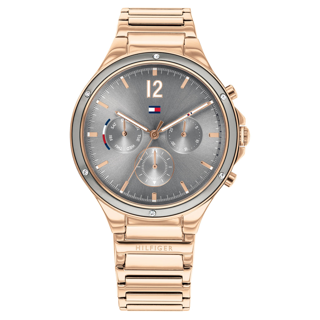 Tommy Hilfiger Carnation Gold Steel Ladies Multi-function Watch - 1782