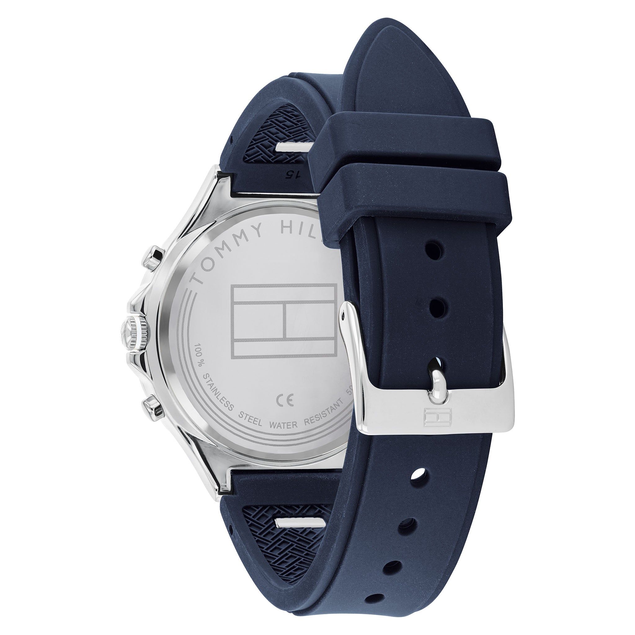 Tommy Hilfiger Navy Silicone Women's Multi-function Watch - 1782281