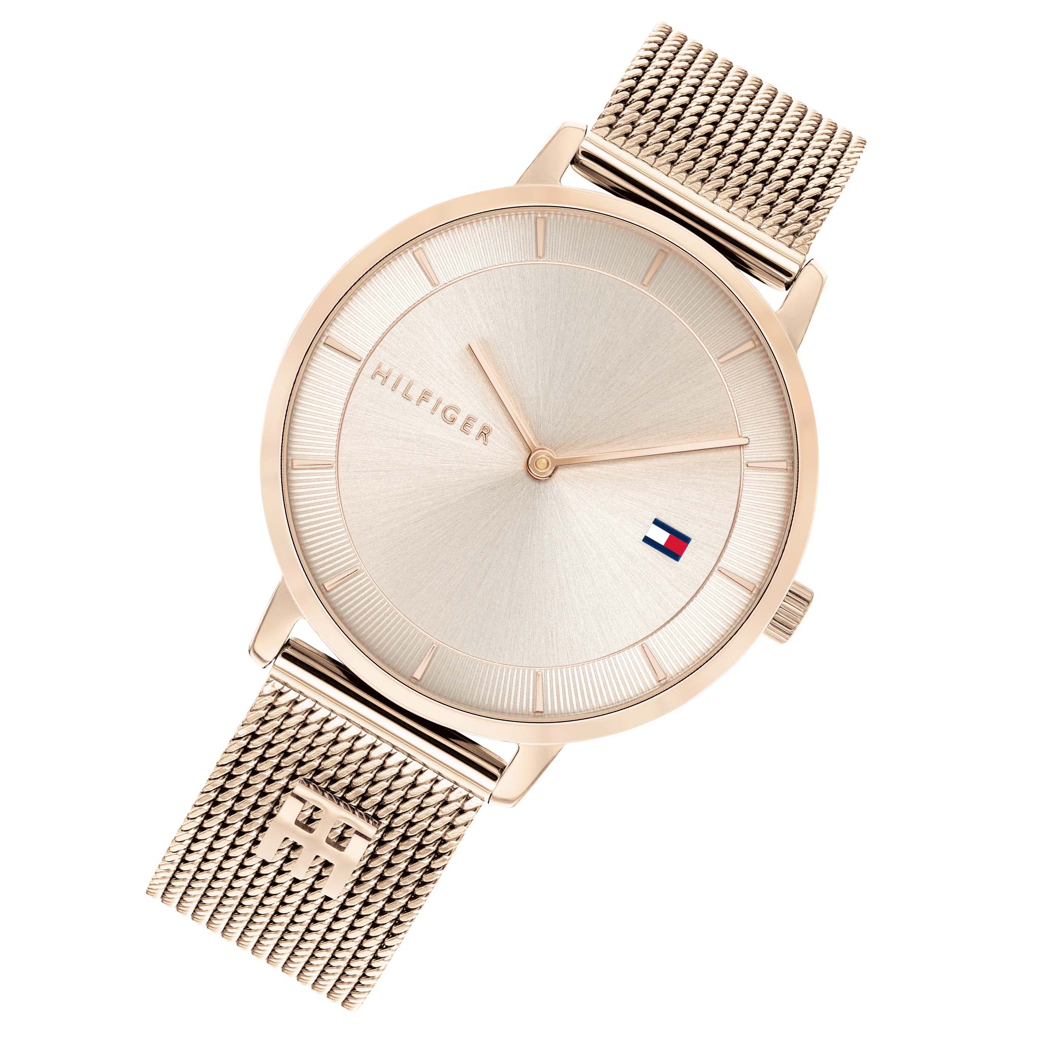 Tommy Hilfiger Carnation Gold Mesh Light Taupe Dial Women's Watch - 1782287