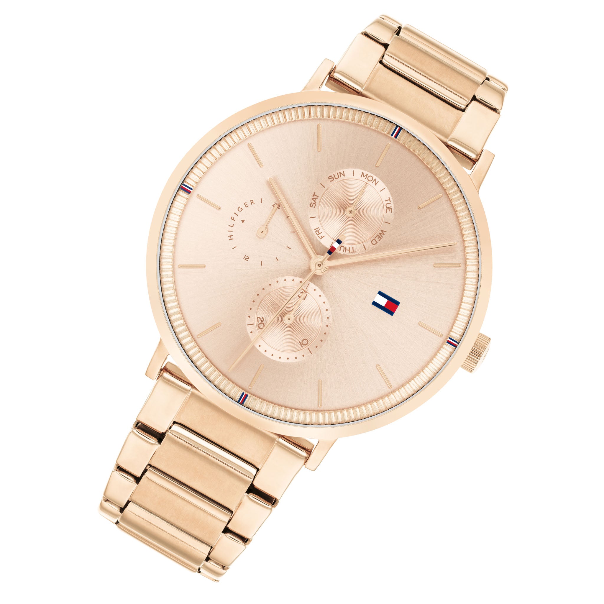 Tommy Hilfiger Rose Gold Steel Women's Multi-function Watch - 1782296