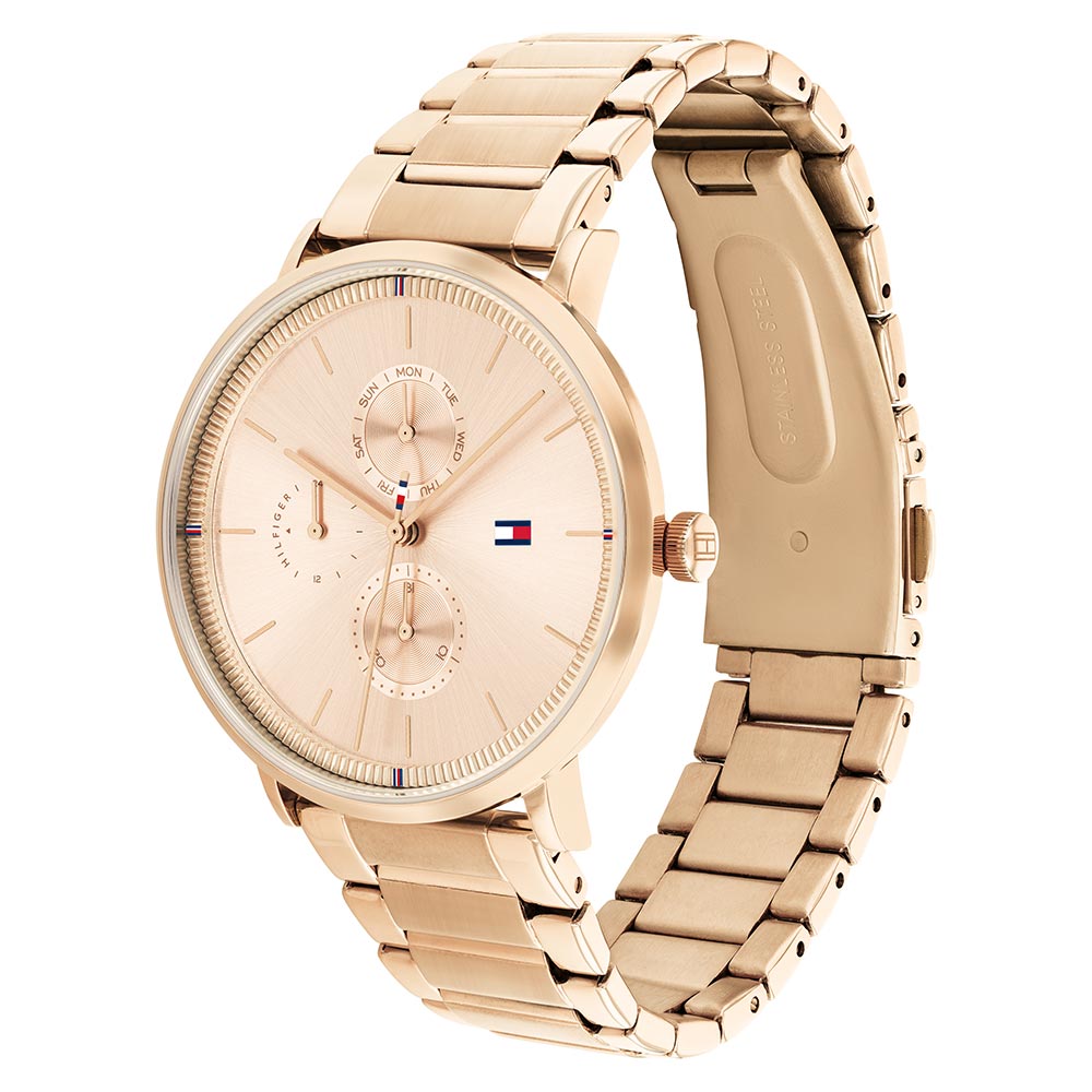 Tommy Hilfiger Rose Gold Steel Women's Multi-function Watch - 1782296