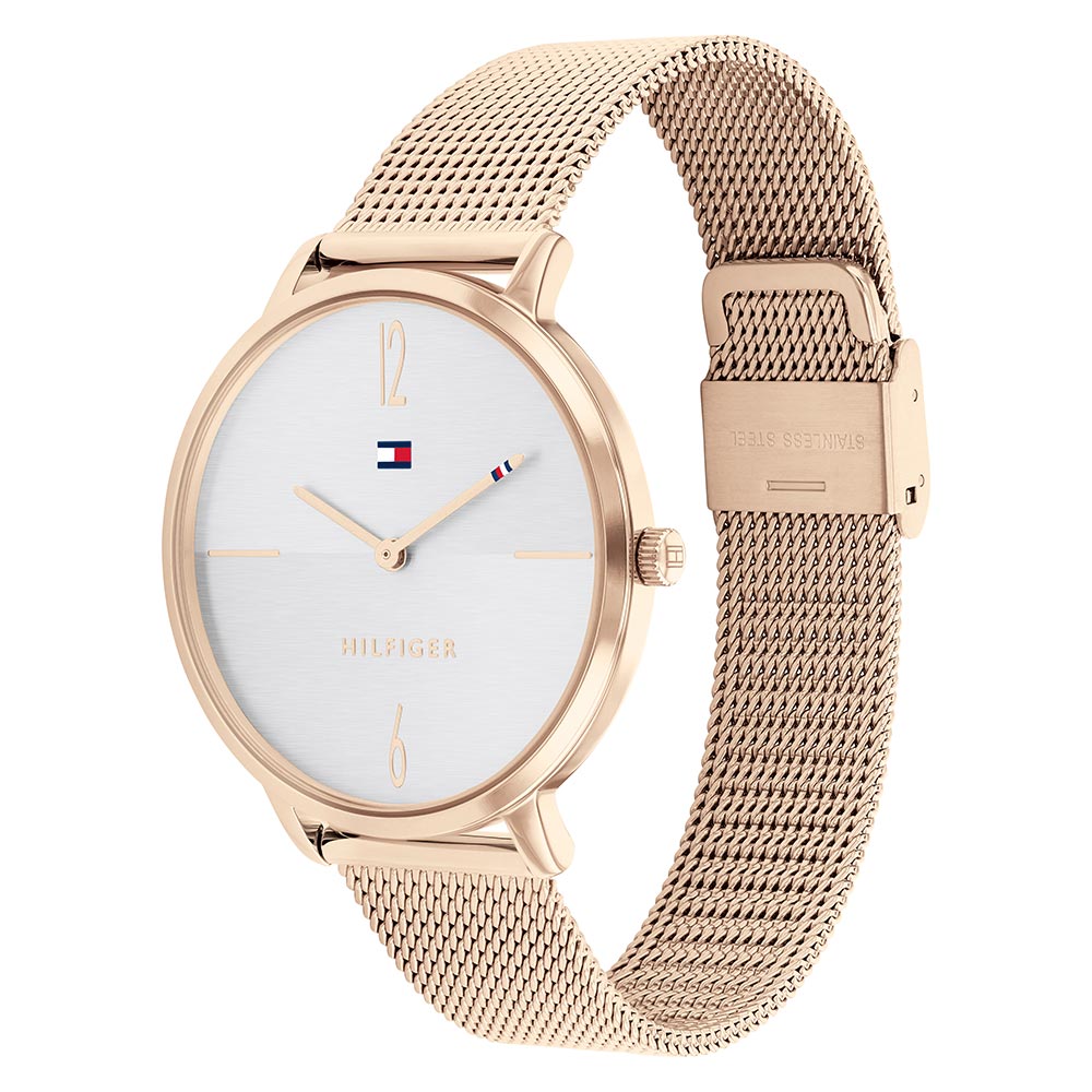 Tommy Hilfiger Carnation Gold Mesh Women's Watch - 1782340
