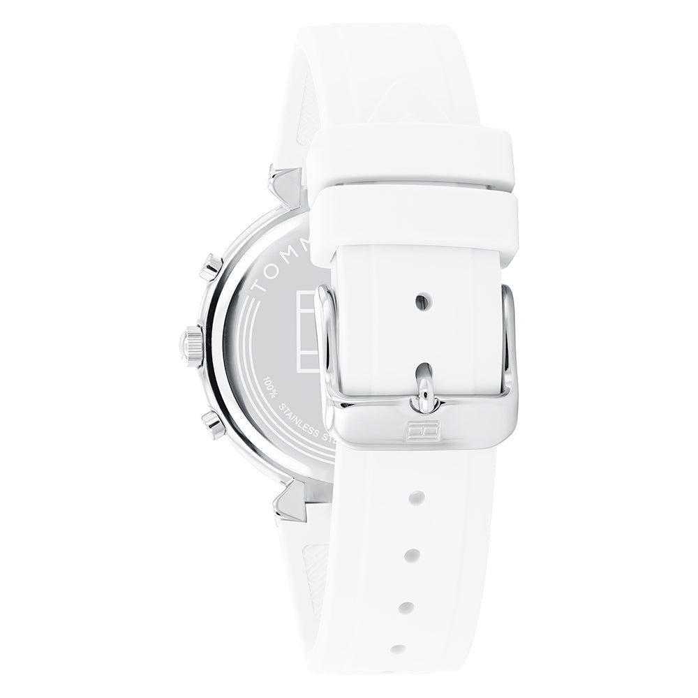 Tommy Hilfiger White Silicone Band Women's Watch - 1782342