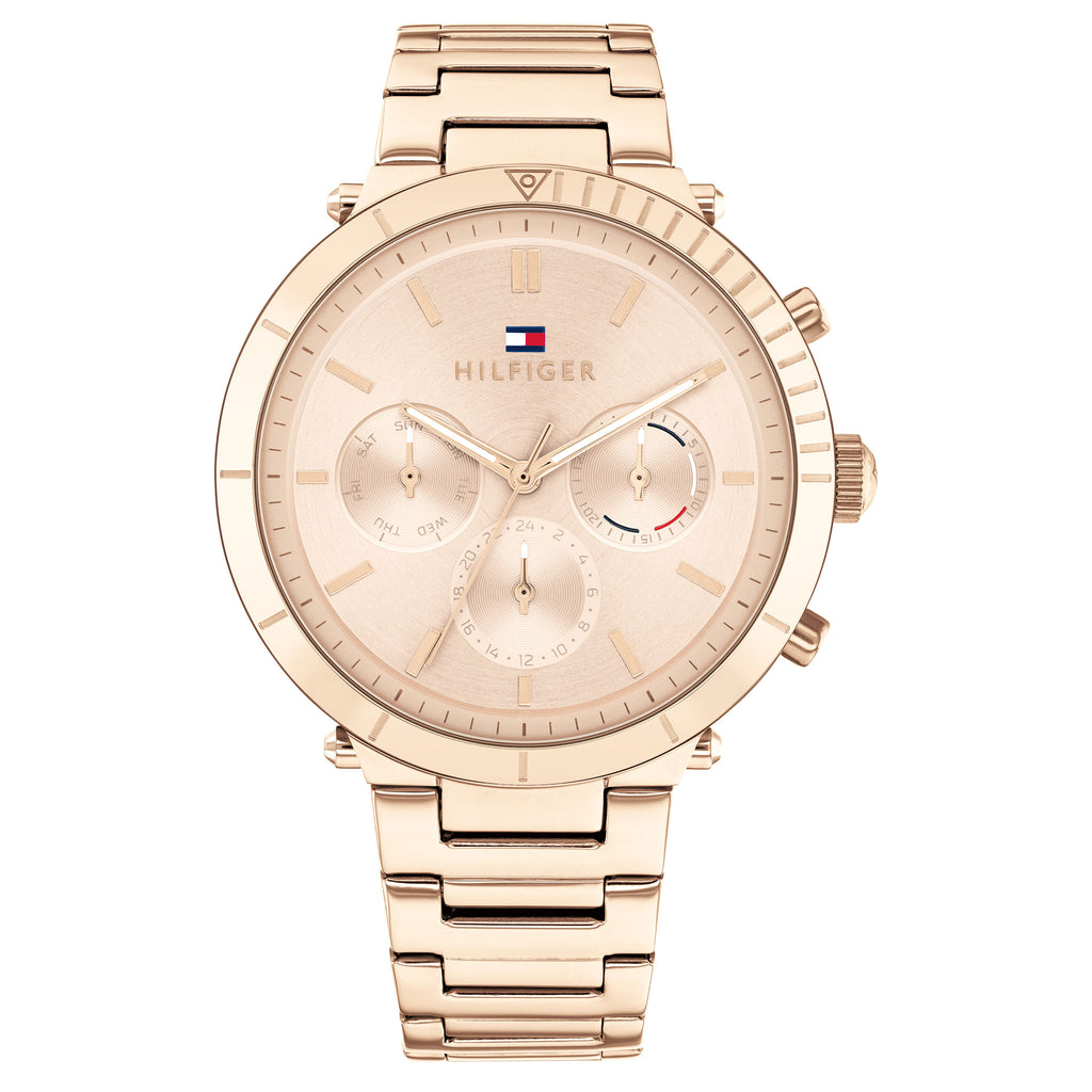 Tommy Hilfiger Carnation Gold Steel Women's Multi-function Watch - 178