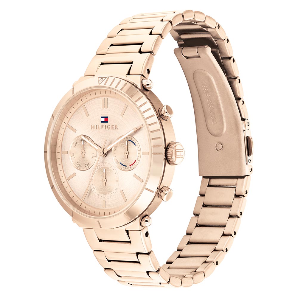 Tommy Hilfiger Carnation Gold Steel Women's Multi-function Watch - 1782347