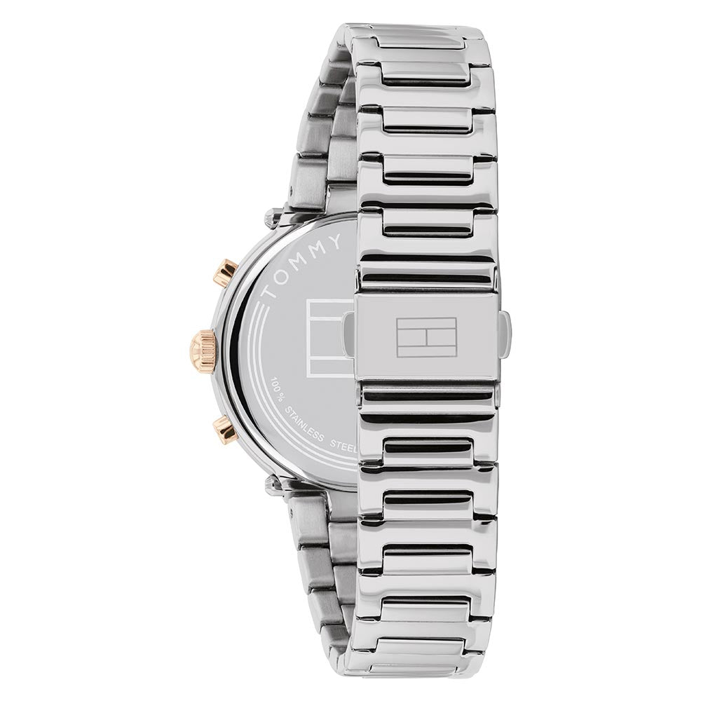 Tommy Hilfiger Stainless Steel Silver White Dial Multi-function Women's Watch - 1782348