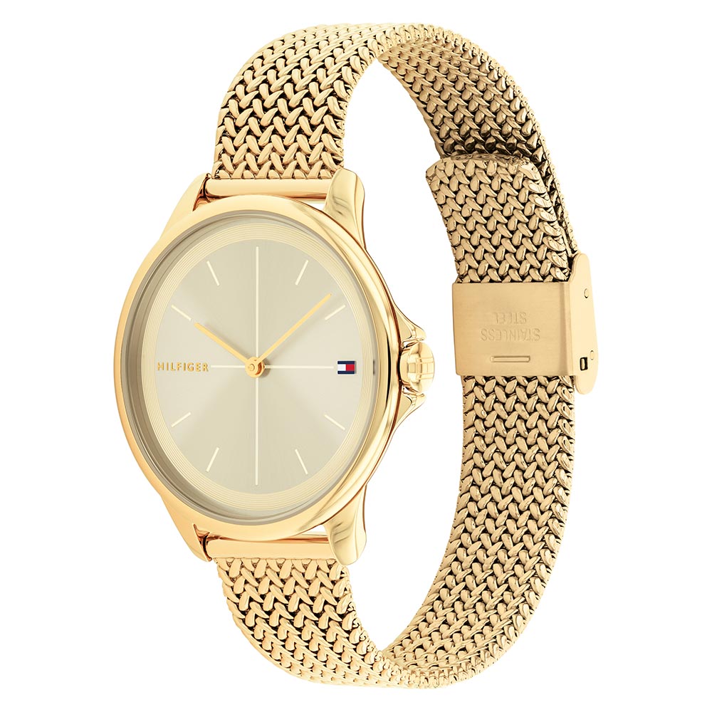 Tommy Hilfiger Gold Mesh Women's Watch - 1782358