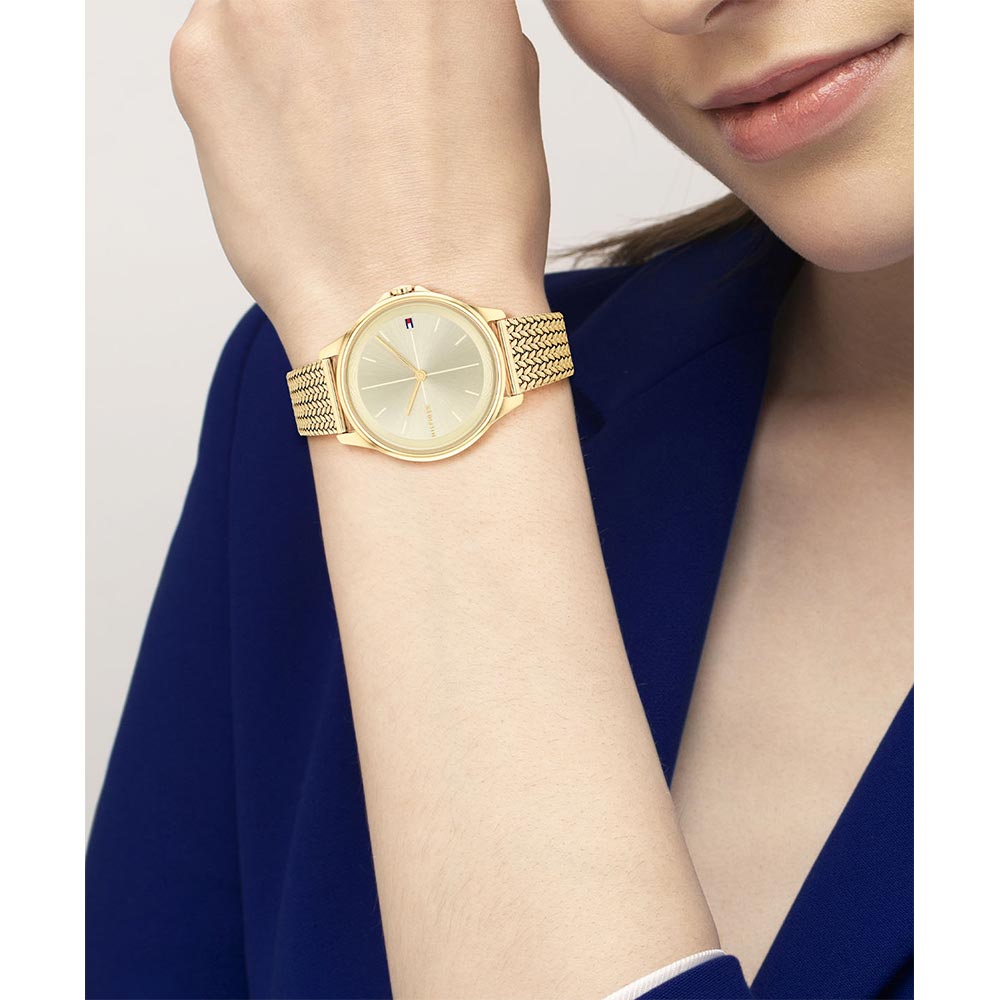Tommy Hilfiger Gold Mesh Women's Watch - 1782358