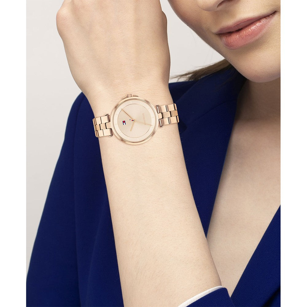 Tommy Hilfiger Carnation Gold Steel Rose Gold Dial Women's Watch - 1782359