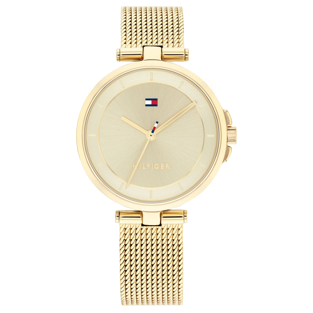 Tommy Hilfiger Classic Gold Mesh Women's Watch - 1782362