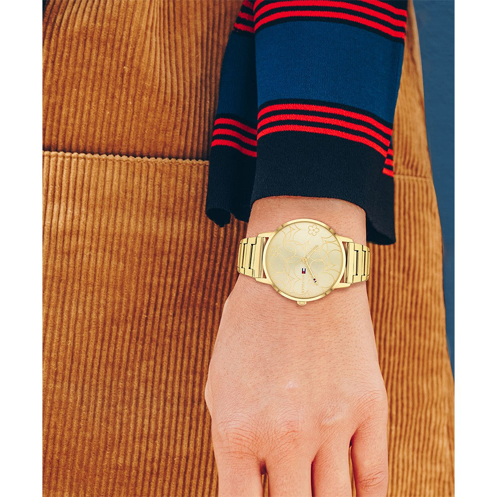 Tommy Hilfiger Gold Steel Women's Slim Watch - 1782366