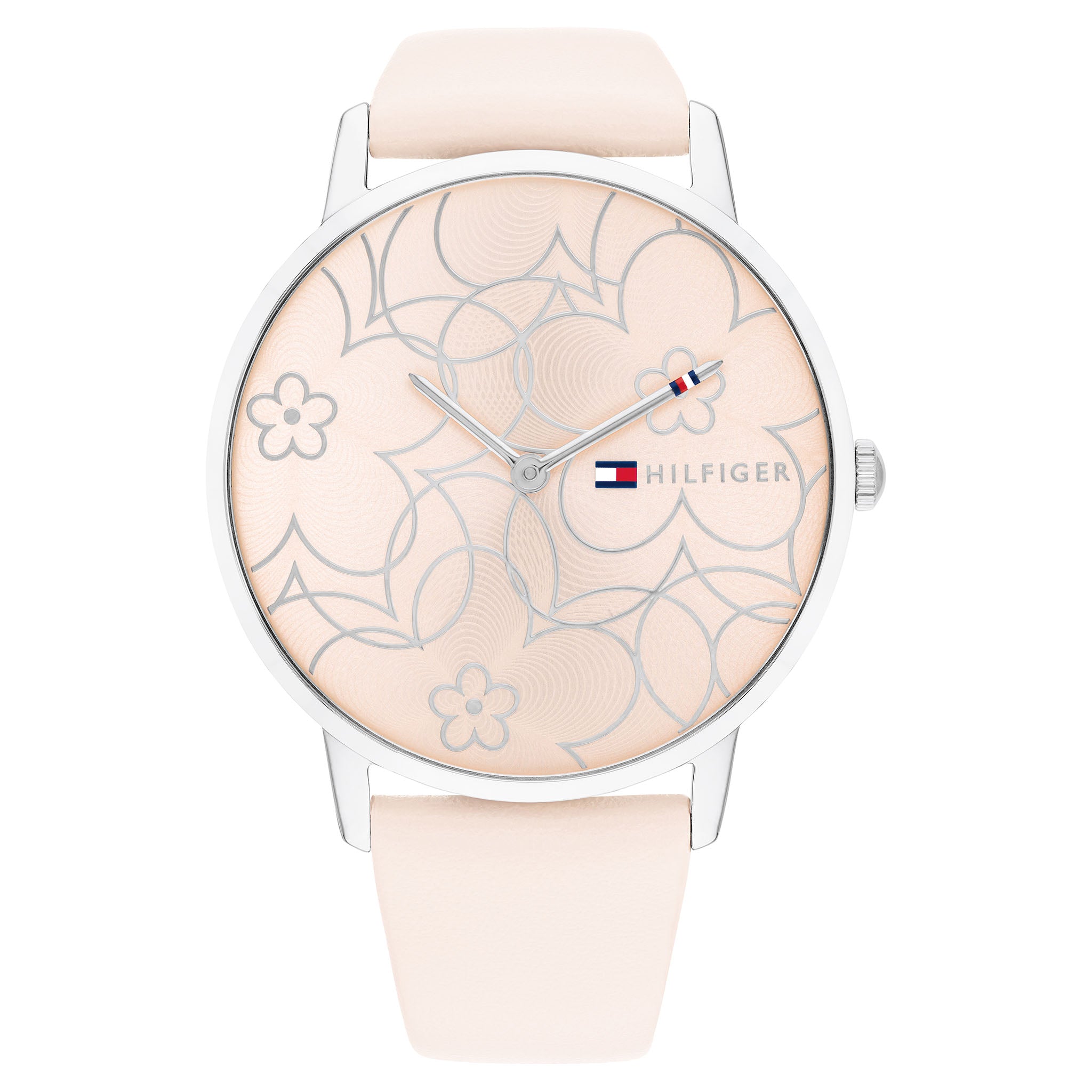 Tommy Hilfiger Pink Leather Women's Slim Watch - 1782367