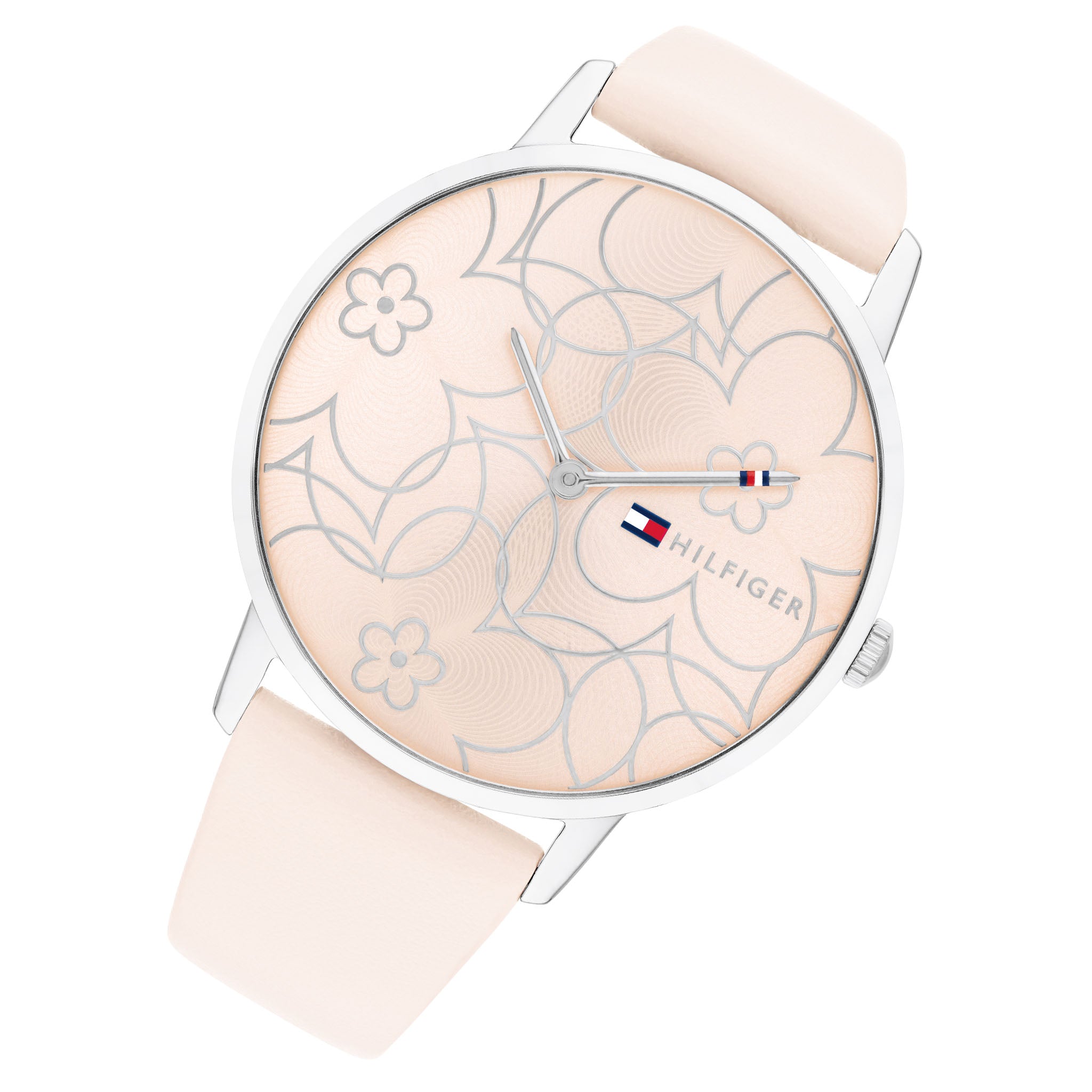 Tommy Hilfiger Pink Leather Women's Slim Watch - 1782367