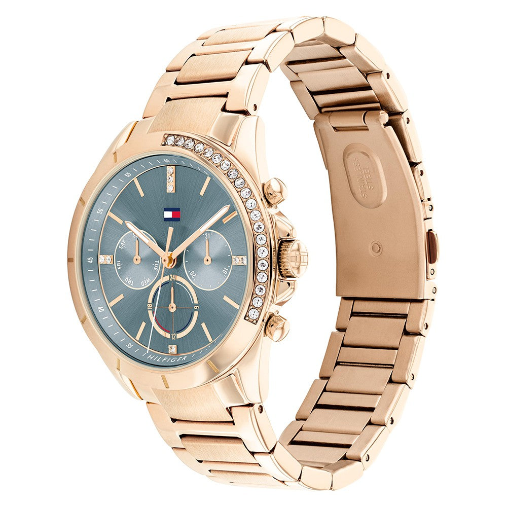 Tommy Hilfiger Carnation Gold Steel Women's Multi-function Watch - 1782386