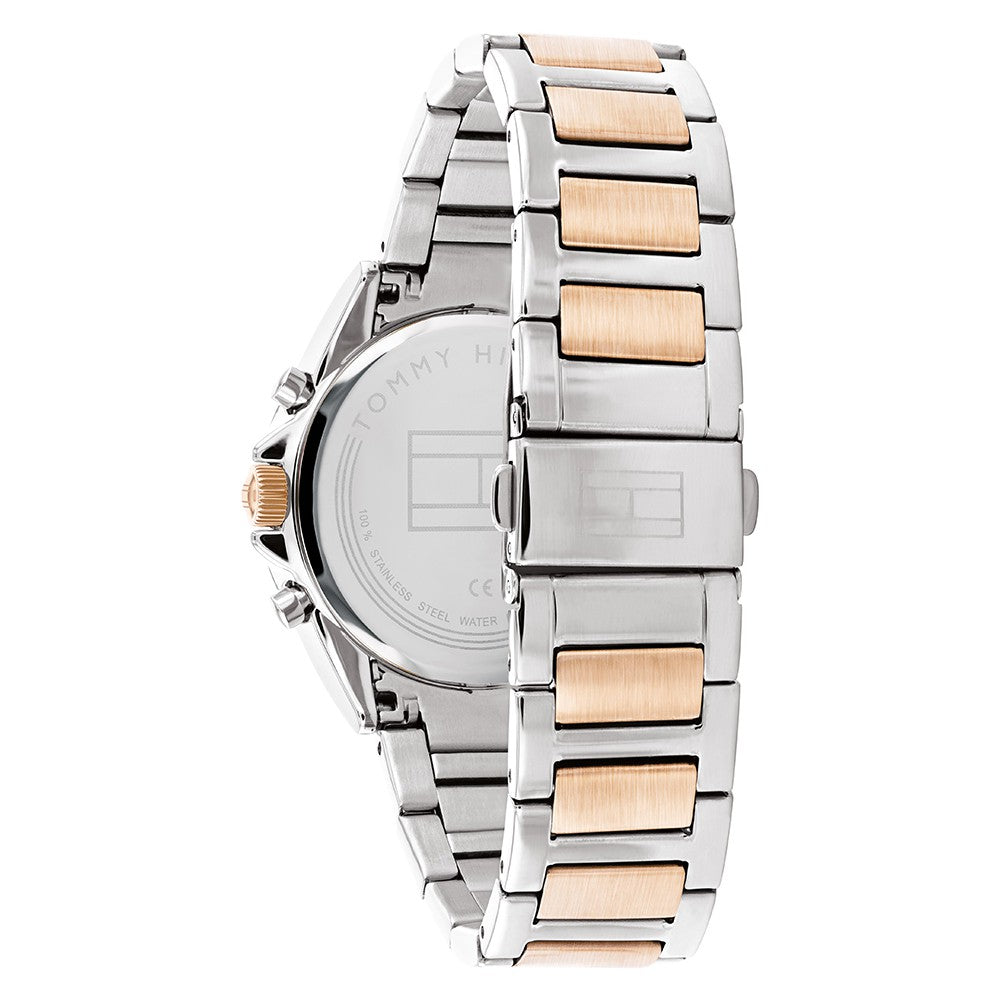 Tommy Hilfiger Two-Tone Steel Grey Dial Women's Multi-function Watch - 1782387