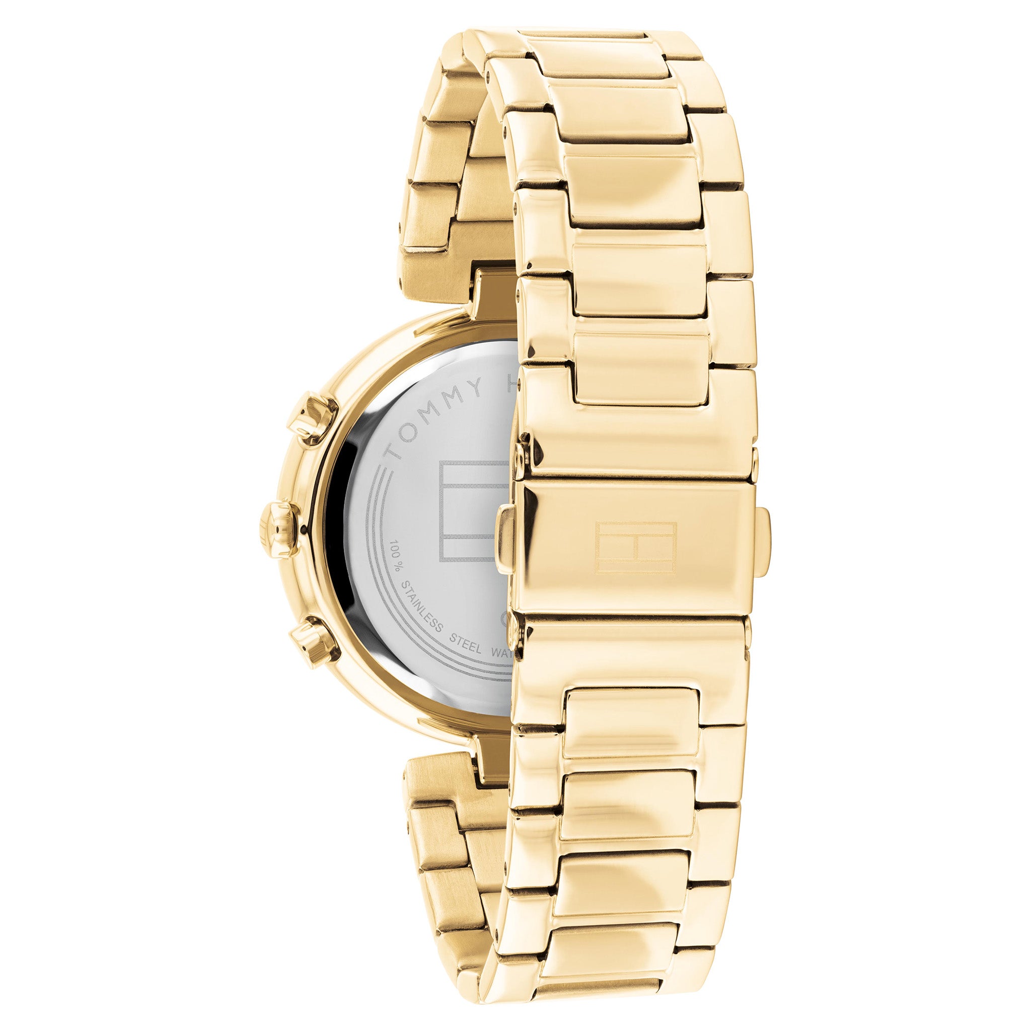 Tommy Hilfiger Gold Steel Champagne Dial Women's Multi-function Watch - 1782392