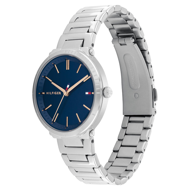 Tommy Hilfiger Stainless Steel Navy Dial Women's Watch - 1782405