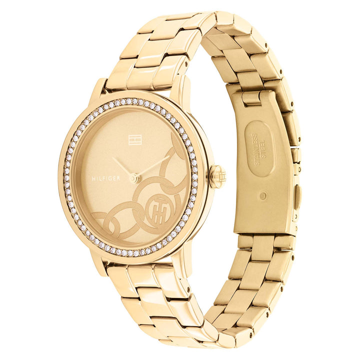 Tommy Hilfiger Gold Steel Women's Watch - 1782437