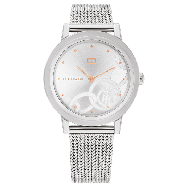 Tommy Hilfiger Silver Mesh Women's Basic Watch - 1782439