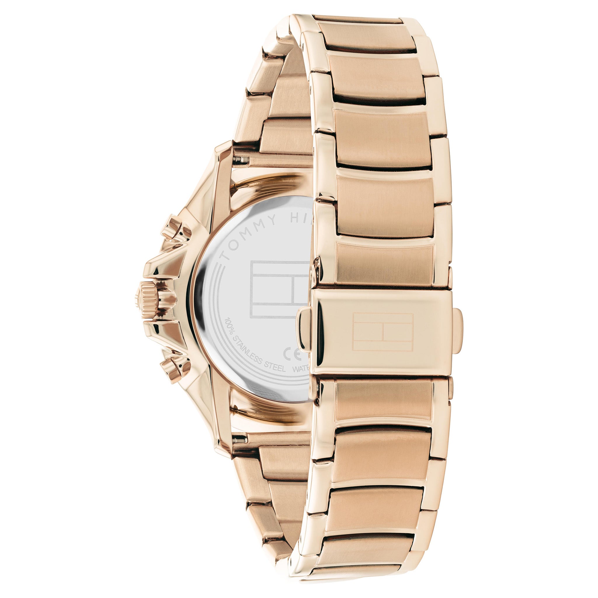 Tommy Hilfiger Carnation Gold Steel Pink Dial Multi-function Women's Watch - 1782453