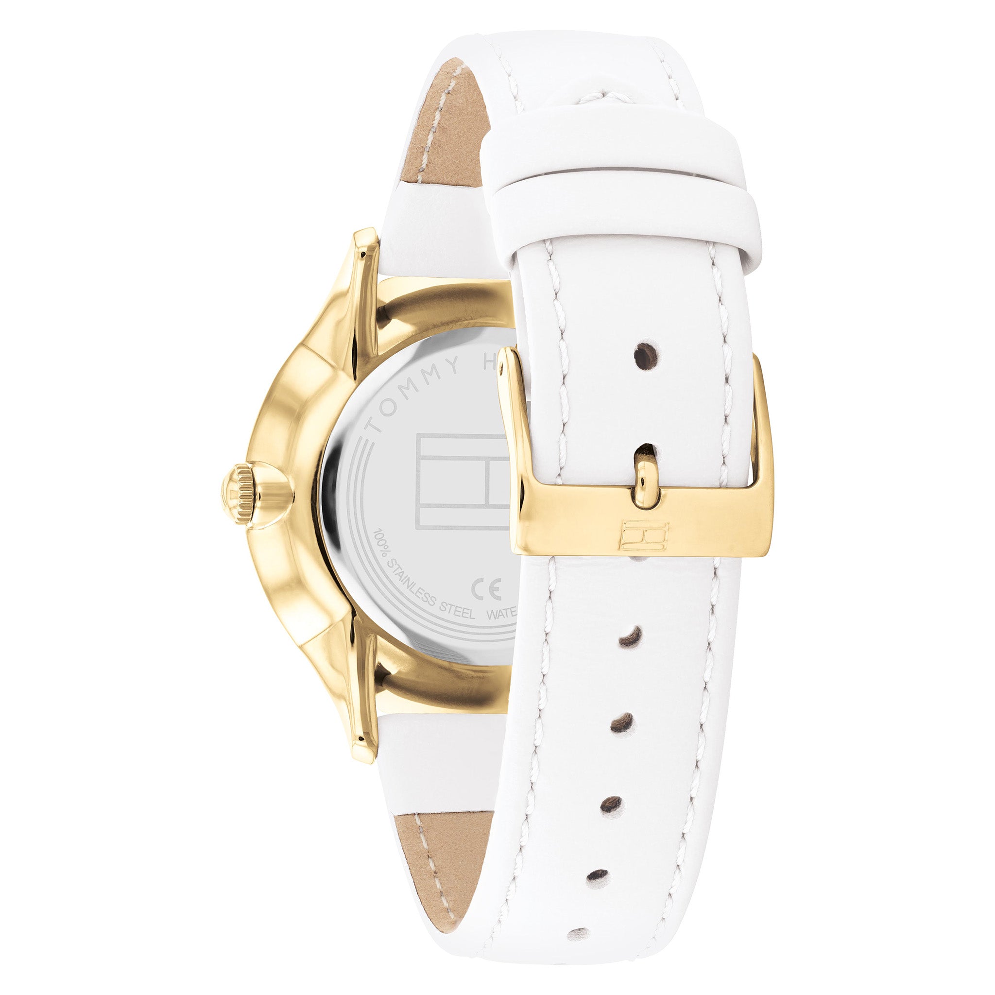 Tommy Hilfiger White Leather Women's Multi-function Watch - 1782454