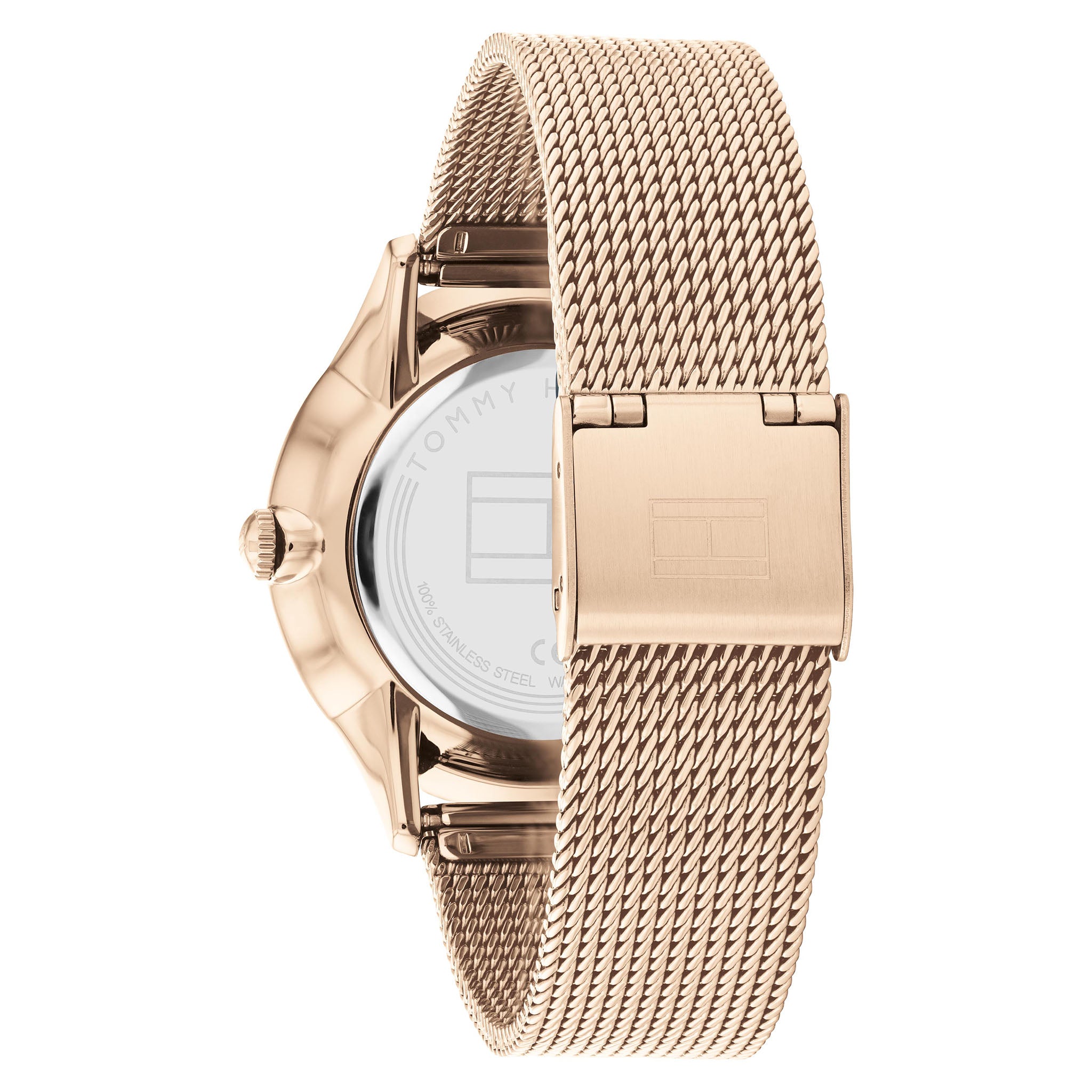 Tommy Hilfiger Carnation Gold Mesh Women's Multi-function Watch - 1782457